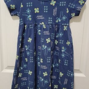 Blue Floral Kids Dress